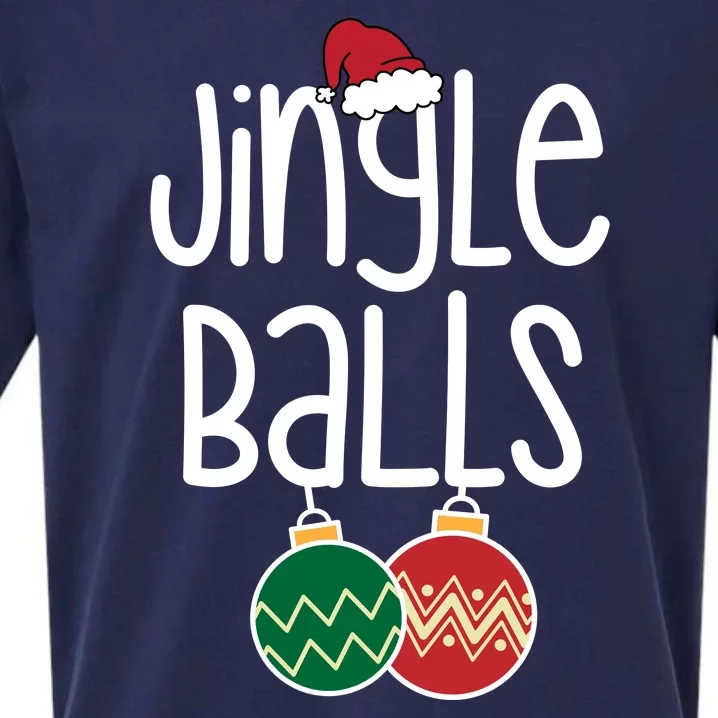 Jingle Balls Festive Christmas Holiday Sueded Cloud Jersey T-Shirt