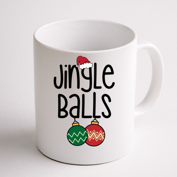 Jingle Balls Festive Christmas Holiday Front & Back Coffee Mug