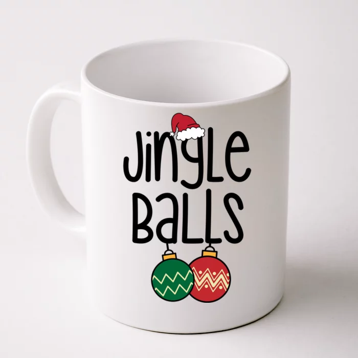 Jingle Balls Festive Christmas Holiday Front & Back Coffee Mug