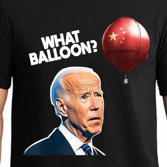 Joe Biden Funny Chinese Spy Balloon What Balloon Pajama Set