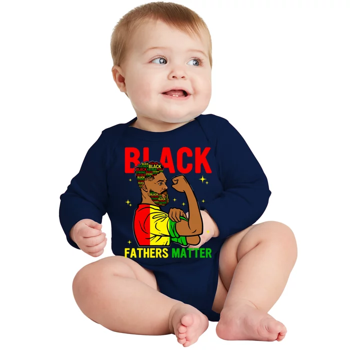 Juneteenth Black Father Dope Black Dad King Father's Day Gift Baby Long Sleeve Bodysuit