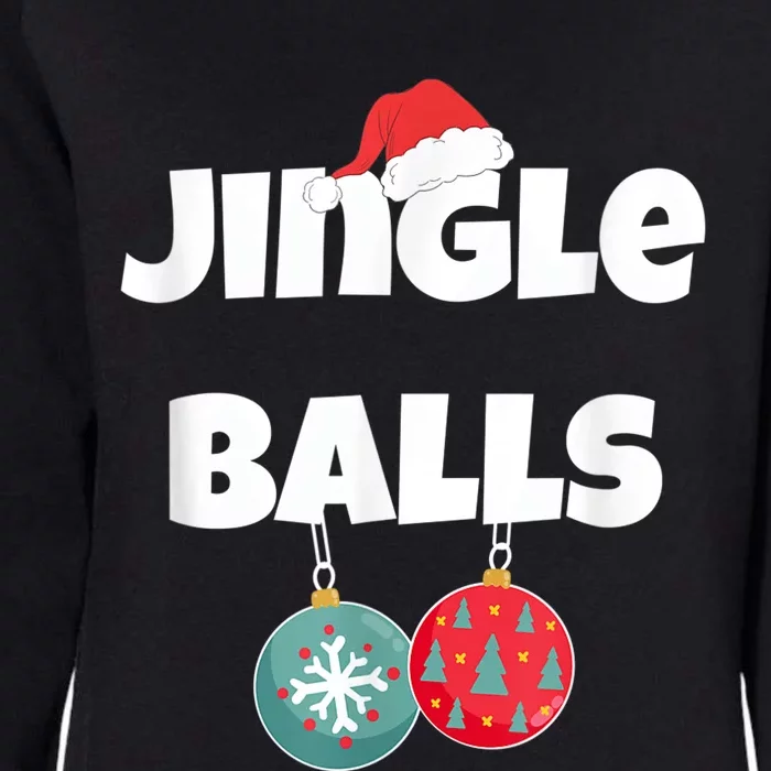 Jingle Balls Funny Matching Couple Chestnuts Womens California Wash Sweatshirt