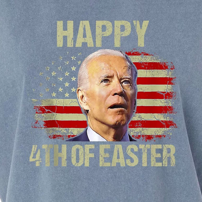 Joe Biden Funny 4th Of July Happy 4th Of Easter Confuse America Flag Garment-Dyed Women's Muscle Tee