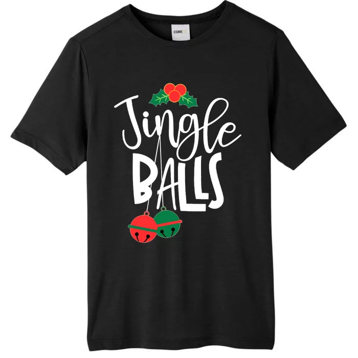 Jingle Balls Funny Couple Matching Christmas Pjs ChromaSoft Performance T-Shirt