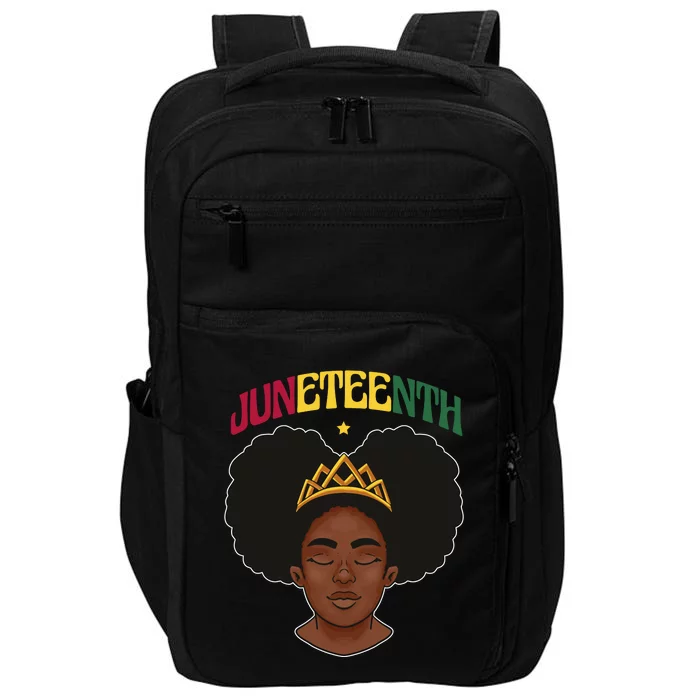 Juneteenth Black Female Crown Pride Impact Tech Backpack