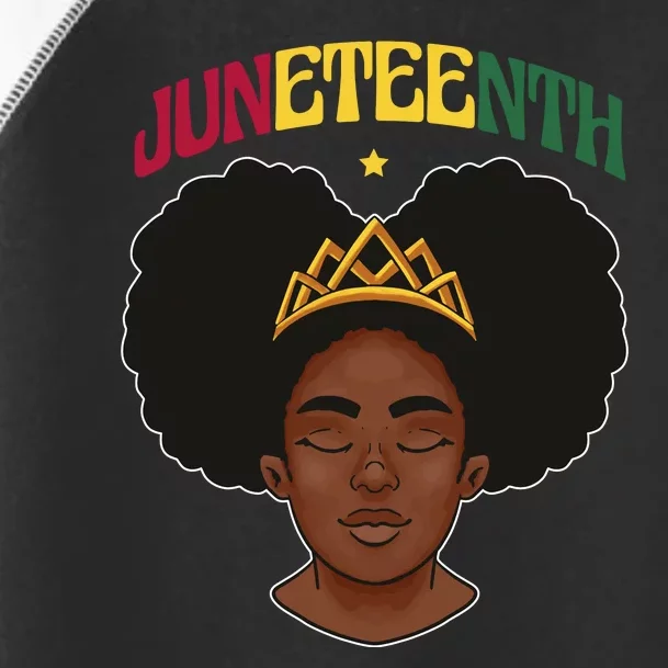 Juneteenth Black Female Crown Pride Toddler Fine Jersey T-Shirt