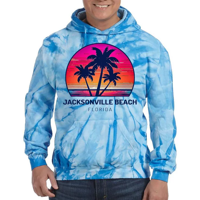 Jacksonville Beach Florida Tie Dye Hoodie