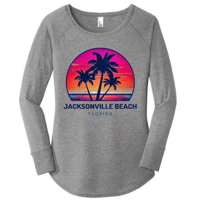 Jacksonville Beach Florida Women's Perfect Tri Tunic Long Sleeve Shirt