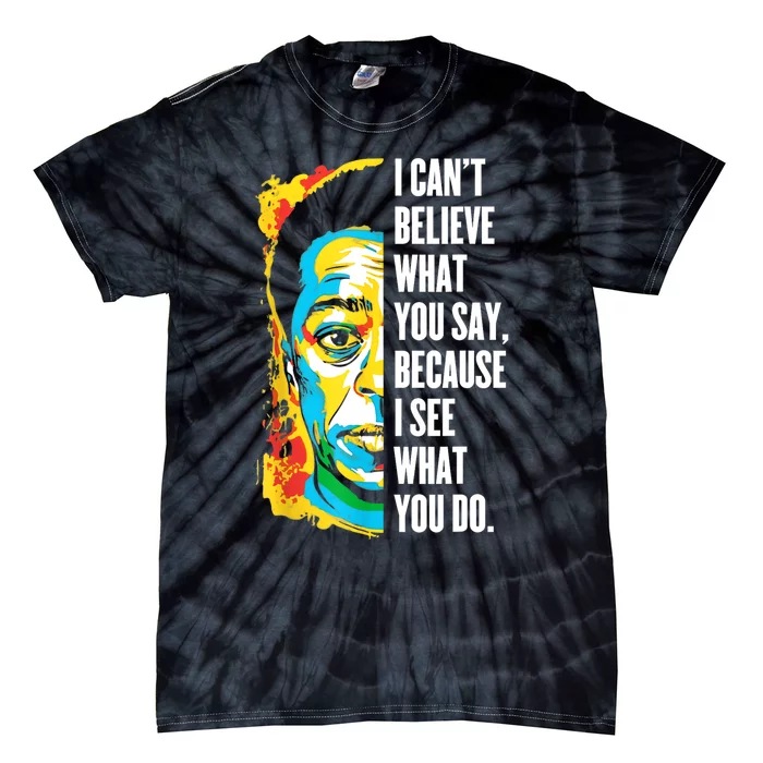 James Baldwin Graffiti Art Juneteenth Black History Month Tie-Dye T-Shirt