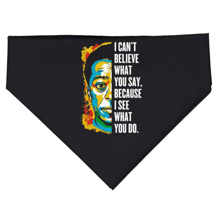 James Baldwin Graffiti Art Juneteenth Black History Month USA-Made Doggie Bandana