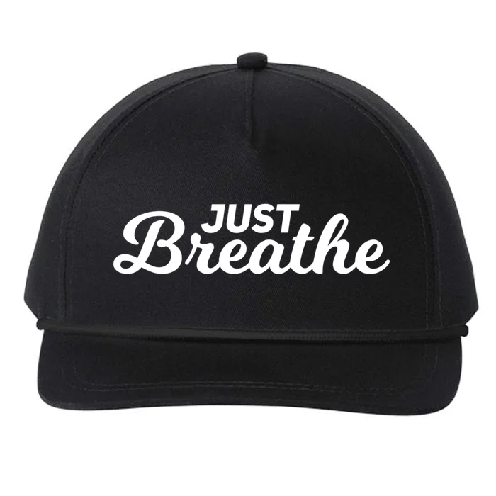 Just Breathe Gift Snapback Five-Panel Rope Hat