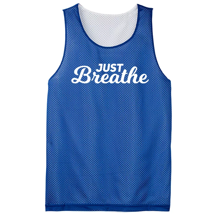 Just Breathe Gift Mesh Reversible Basketball Jersey Tank