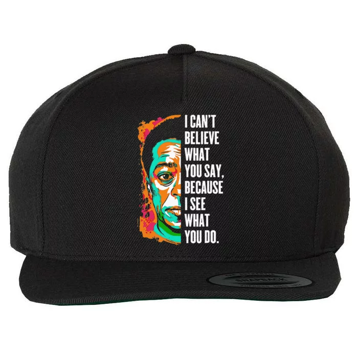 James Baldwin Graffiti Art Juneteenth Wool Snapback Cap