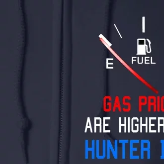 Joe Biden Gas Prices Are Higher Than Hunter Worst President Full Zip Hoodie