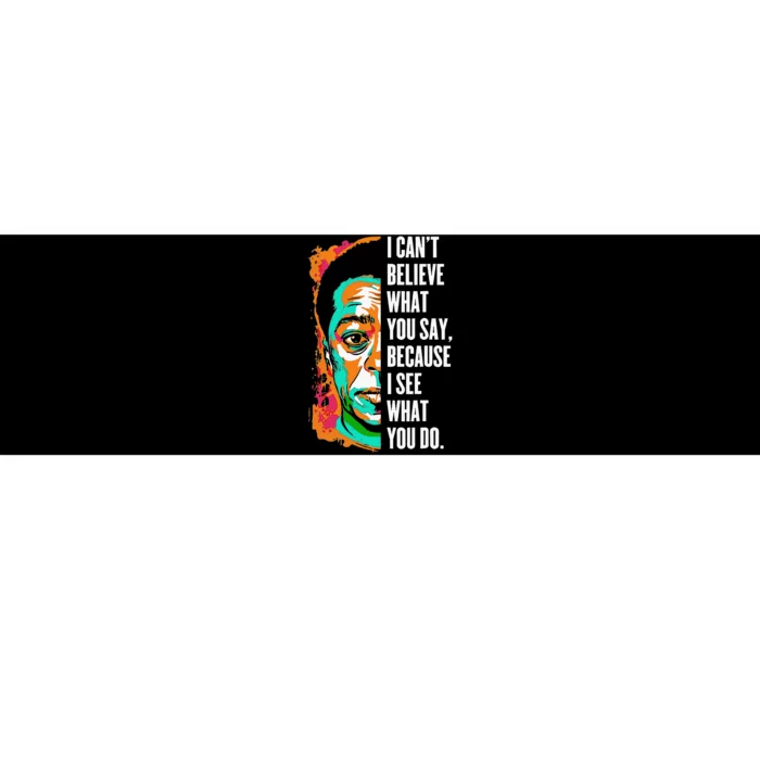 James Baldwin Graffiti Art Juneteenth Black History Month Bumper Sticker