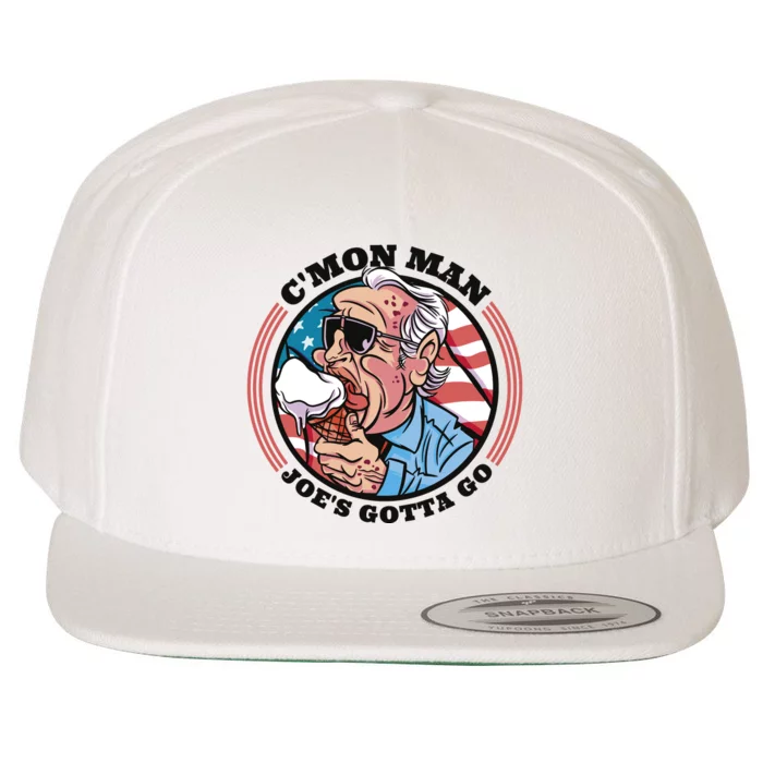 Joe Biden Gotta Go Ice Cream Wool Snapback Cap