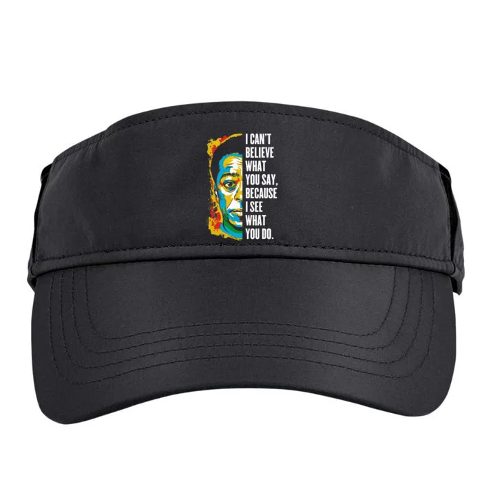 James Baldwin Graffiti Art Juneteenth Black History Month Adult Drive Performance Visor