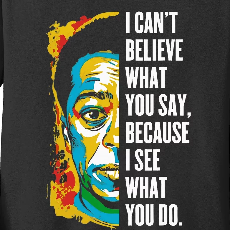 James Baldwin Graffiti Art Juneteenth Black History Month Kids Long Sleeve Shirt