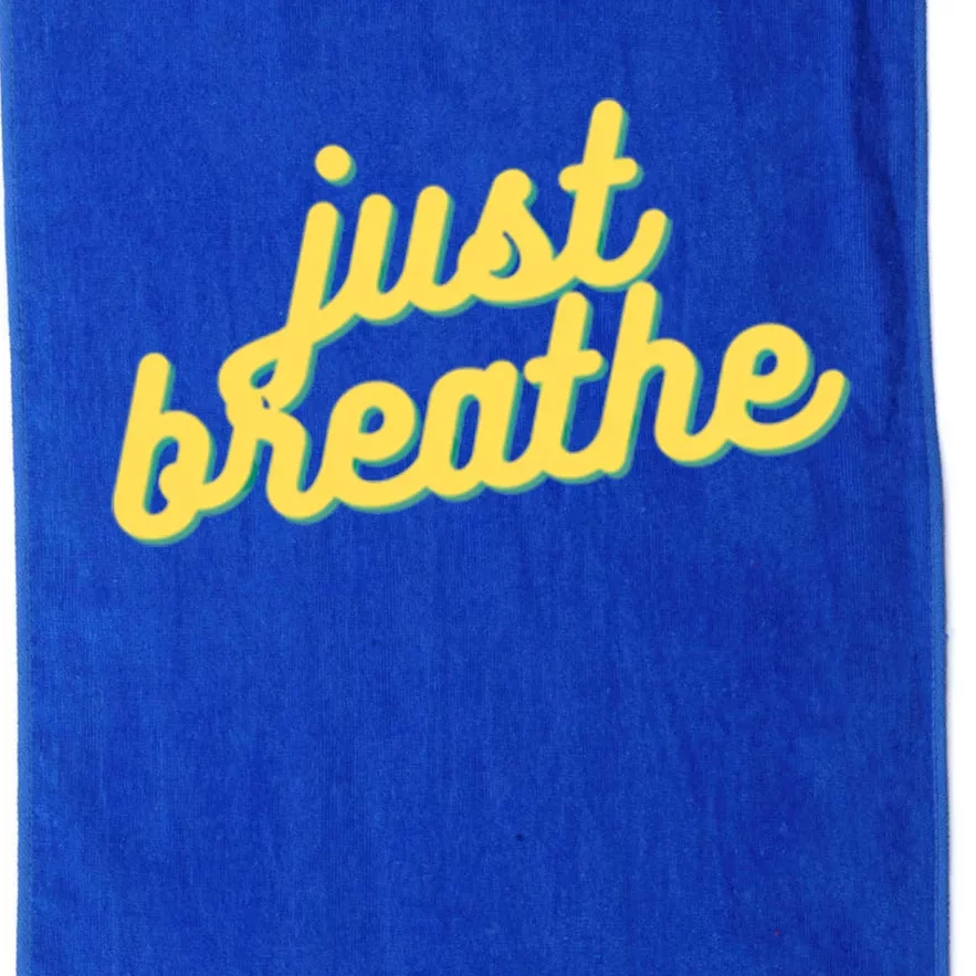 Just Breathe Gift Platinum Collection Golf Towel