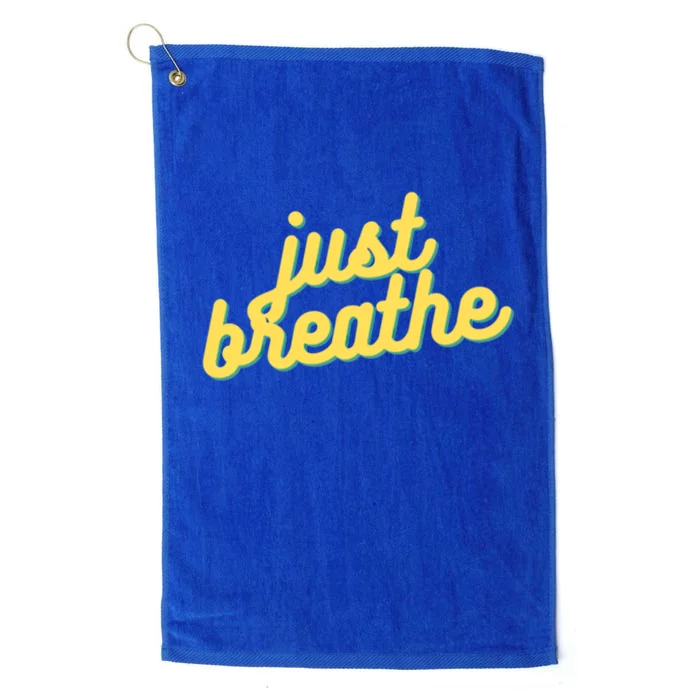 Just Breathe Gift Platinum Collection Golf Towel