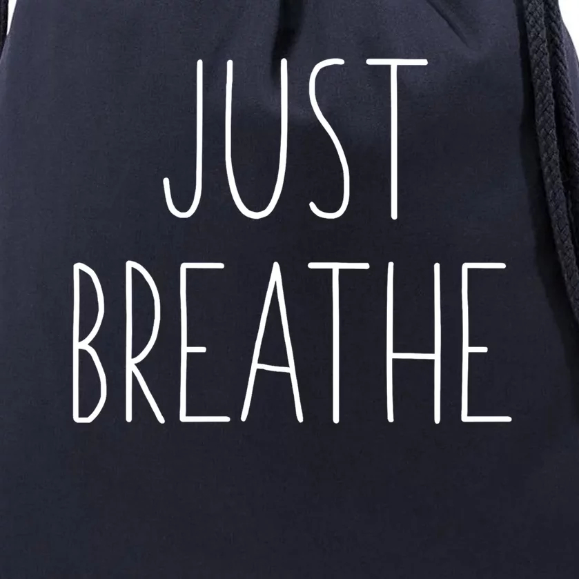 Just Breathe Gift Drawstring Bag