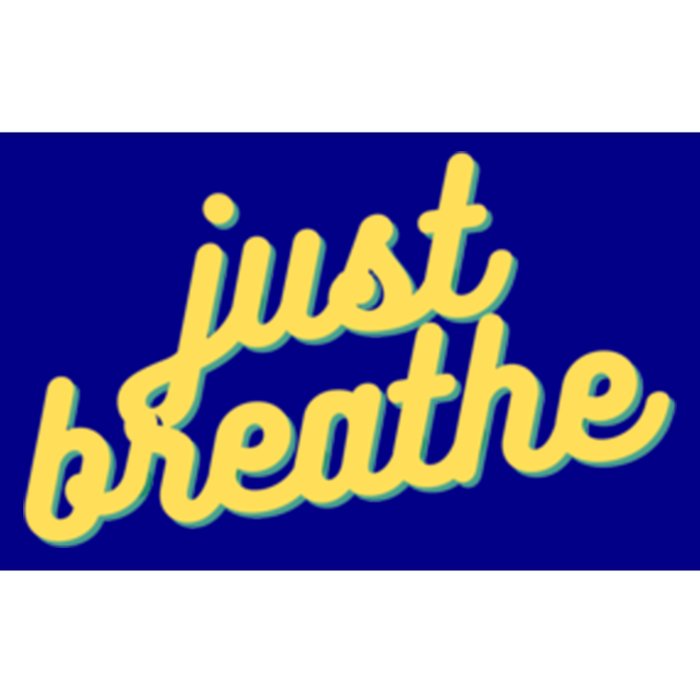 Just Breathe Gift Bumper Sticker