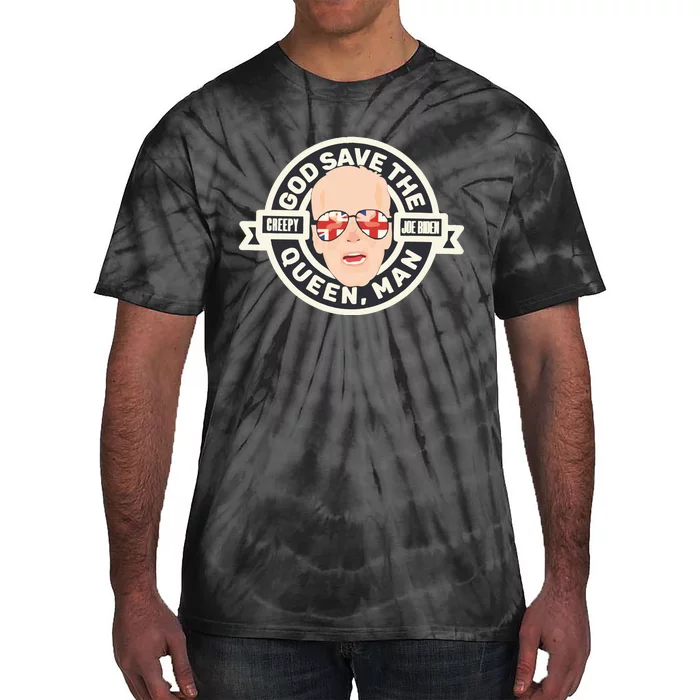 Joe Biden God Save The Queen Man President Dummy Tie-Dye T-Shirt