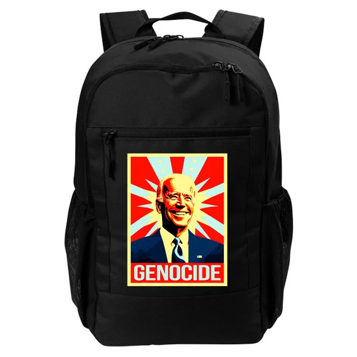 Joe Biden Genocide Anti Biden Funny Conservative Political Daily Commute Backpack