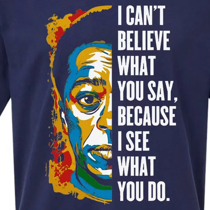 James Baldwin Graffiti Art Juneteenth Black History Month Sueded Cloud Jersey T-Shirt