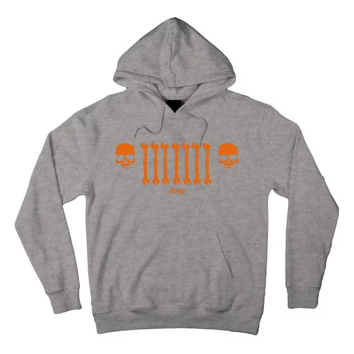 Jep Bone Grille Orange Tall Hoodie