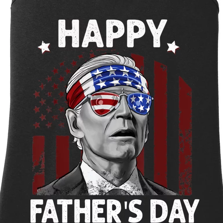 Joe Biden Happy Father's Day For Funny 4th Of July Ladies Essential Tank