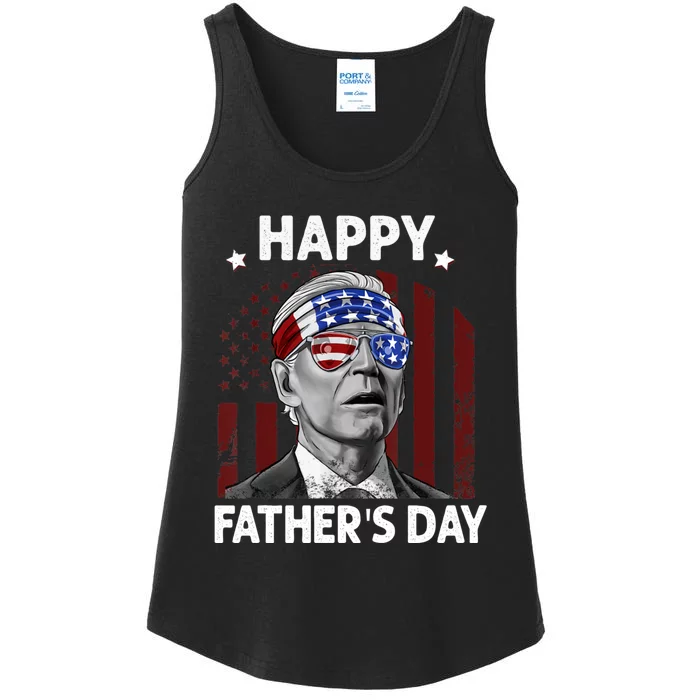 Joe Biden Happy Father's Day For Funny 4th Of July Ladies Essential Tank