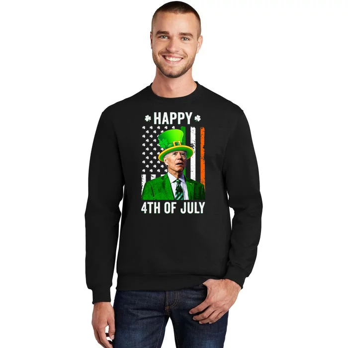 Joe Biden Happy 4th Of July Confused St Patricks Day Sweatshirt