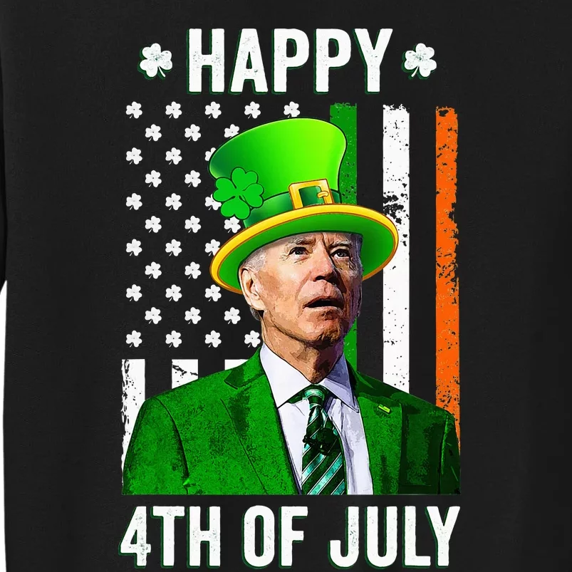 Joe Biden Happy 4th Of July Confused St Patricks Day Sweatshirt