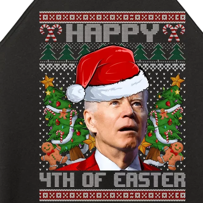 Joe Biden Happy 4th Of July Ugly Christmas Sweater Women’s Perfect Tri Rocker Tank