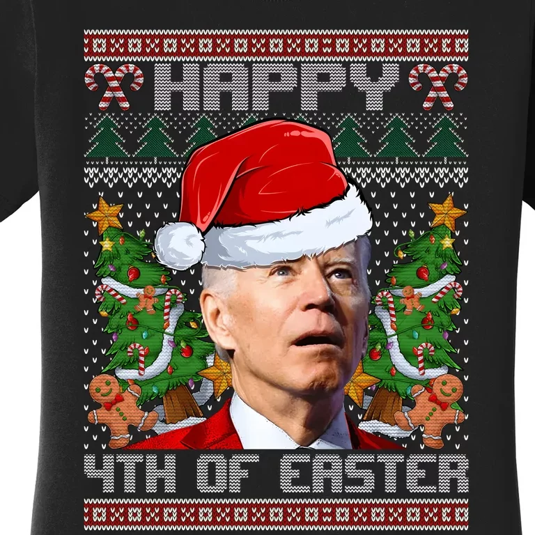 Joe Biden Happy 4th Of July Ugly Christmas Sweater Women's T-Shirt