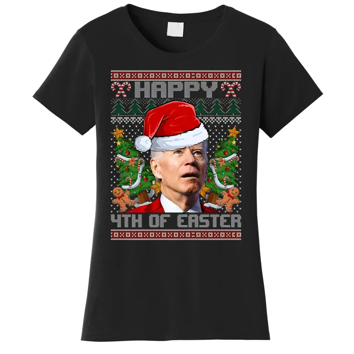 Joe Biden Happy 4th Of July Ugly Christmas Sweater Women's T-Shirt