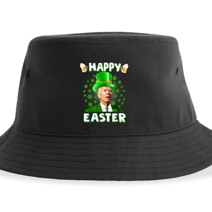 Joe Biden Happy Easter Confused Funny St Patrick's Day Sustainable Bucket Hat