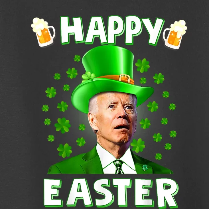 Joe Biden Happy Easter Confused Funny St Patrick's Day Toddler T-Shirt