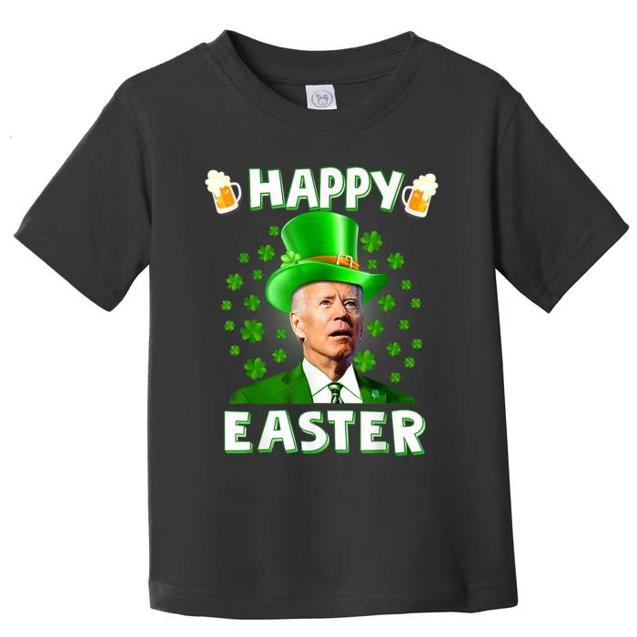 Joe Biden Happy Easter Confused Funny St Patrick's Day Toddler T-Shirt