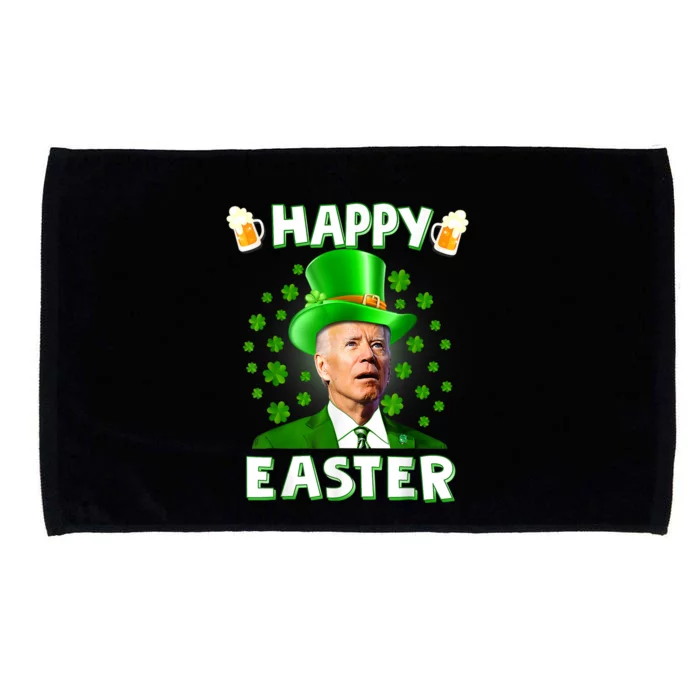 Joe Biden Happy Easter Confused Funny St Patrick's Day Microfiber Hand Towel