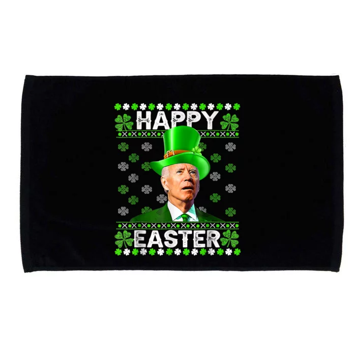 Joe Biden Happy Easter Confused Funny St Patrick's Day Microfiber Hand Towel