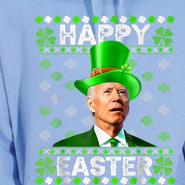 Joe Biden Happy Easter Confused Funny St Patrick's Day Unisex Surf Hoodie