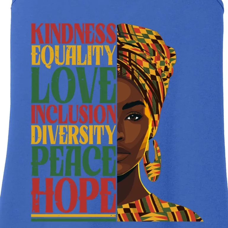 Junenth Black History Month African Melanin Gift Ladies Essential Tank