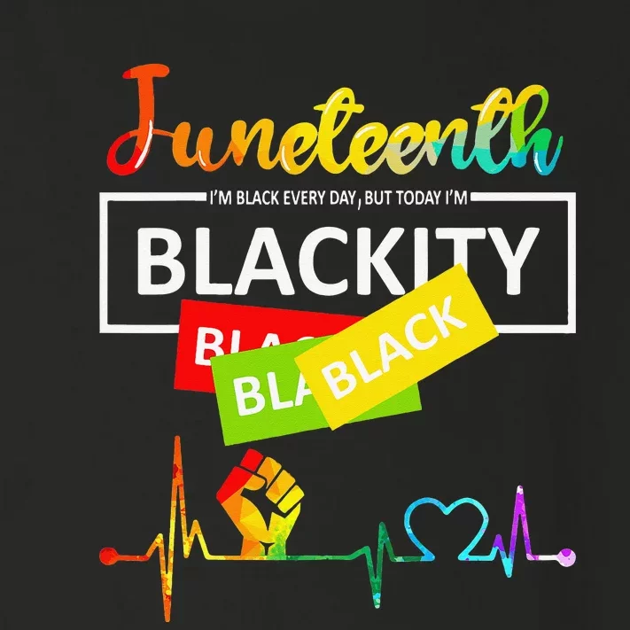 Juneteenth Blackity Heartbeat Black History African America Toddler Long Sleeve Shirt