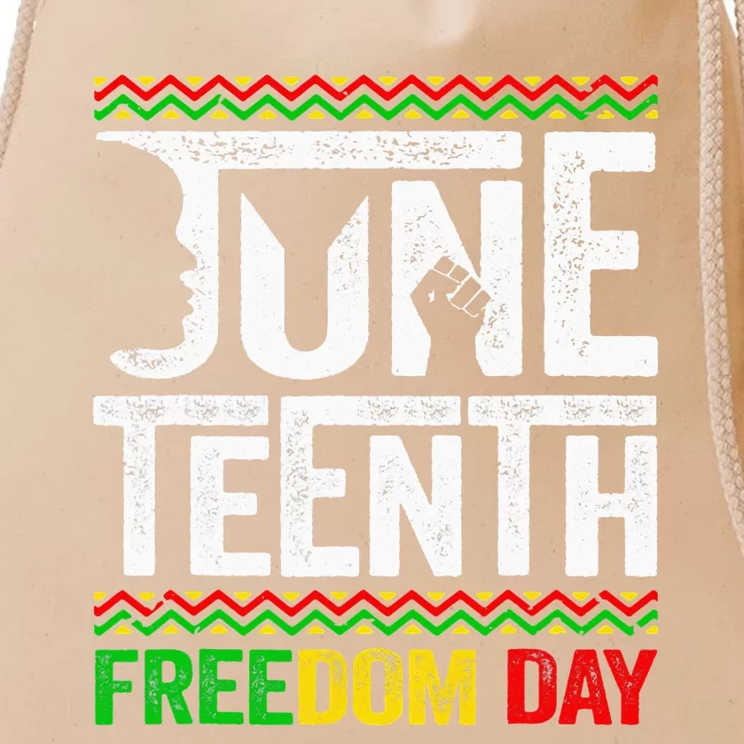 Juneteenth Black History Freedom African American Melanin Drawstring Bag