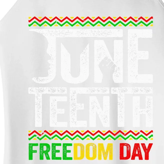 Juneteenth Black History Freedom African American Melanin Women’s Perfect Tri Rocker Tank