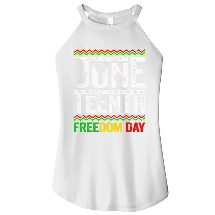 Juneteenth Black History Freedom African American Melanin Women’s Perfect Tri Rocker Tank