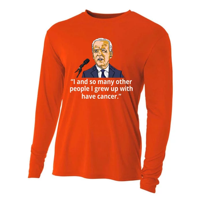 Joe Biden Has Cancer Announcement Cooling Performance Long Sleeve Crew