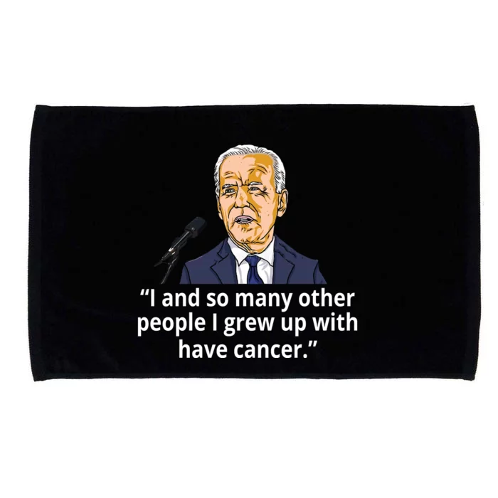 Joe Biden Has Cancer Announcement Microfiber Hand Towel